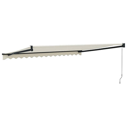 Toldo Retráctil Aluminio Y Tela Color Crema 4x3 M_4