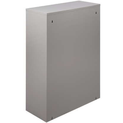 Cubo De Basura Metálico Con 4 Compartimentos Gris Oscuro Para Reciclaje_2