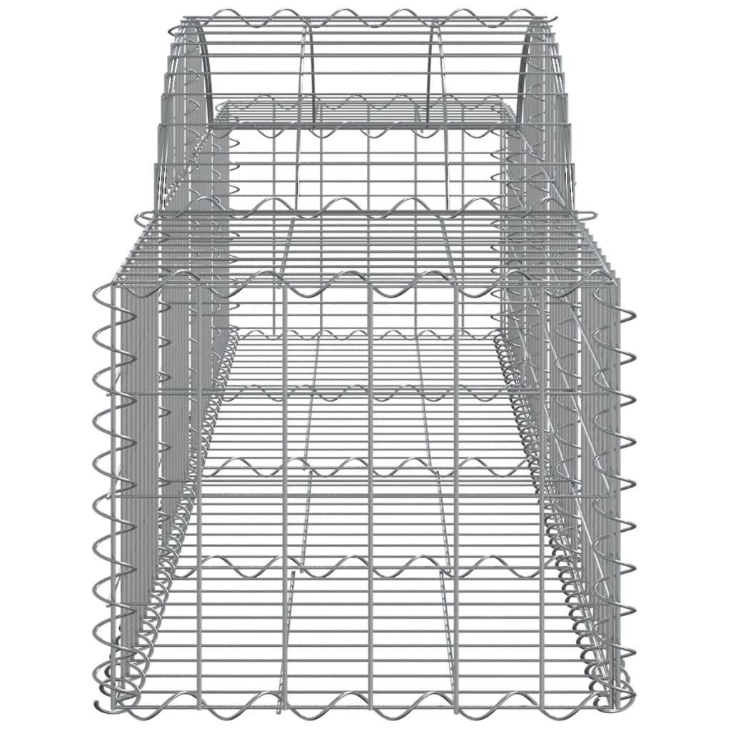 Cestas De Gaviones 20 Uds Forma De Arco Hierro 200x50x40/60 Cm_4