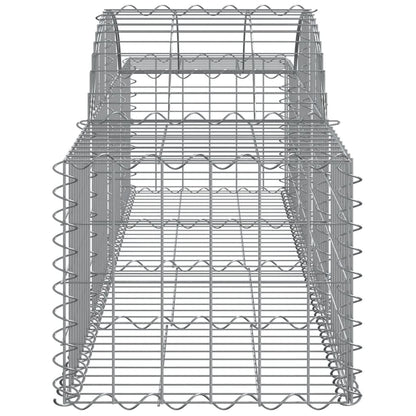 Cestas De Gaviones 20 Uds Forma De Arco Hierro 200x50x40/60 Cm_4
