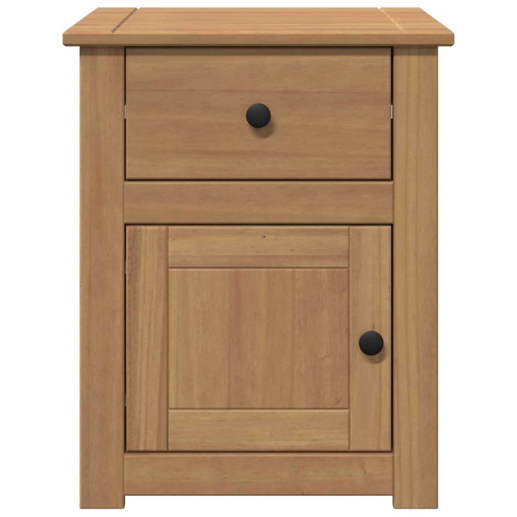 Mesita De Noche Panama Madera Maciza De Pino 46x40x57 Cm_2
