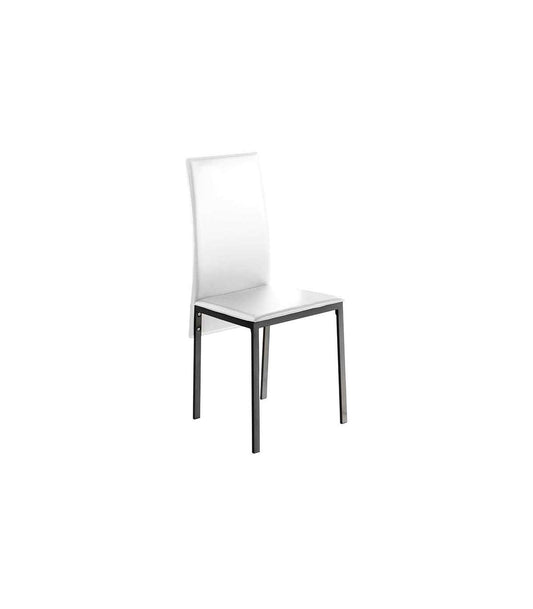 Pack 4 Sillas Carla Para Salón En Polipiel Blanco, 96 Cm(alto)41 Cm(ancho)52 Cm(largo)_0