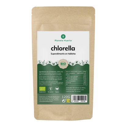 Chlorella BIO Planeta Huerto 120 g, 300 tabletas