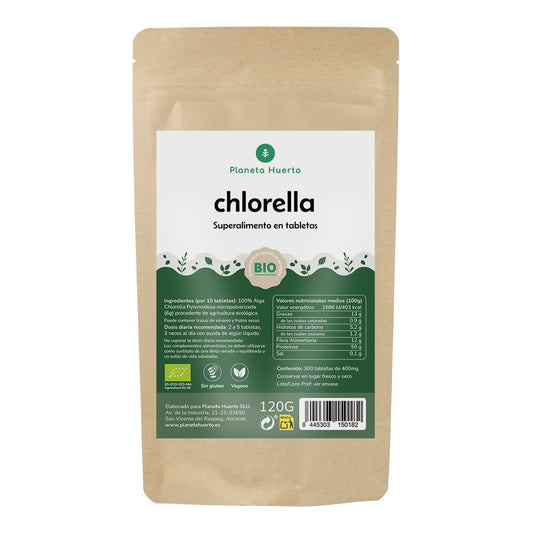 Chlorella BIO Planeta Huerto 120 g, 300 tabletas