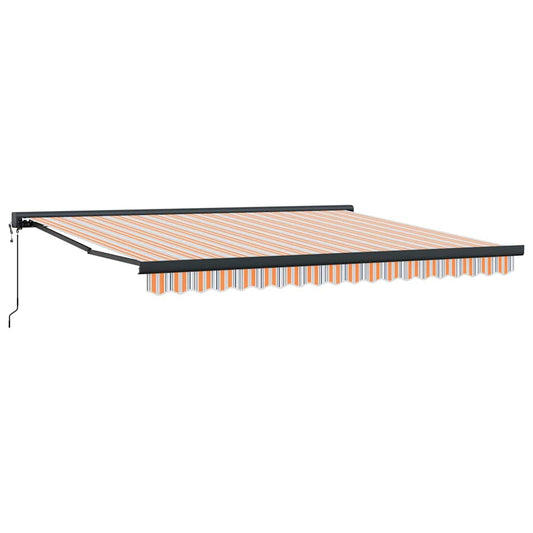 Toldo Retráctil Multicolor 400 X 300 Cm Tela Y Metal_0