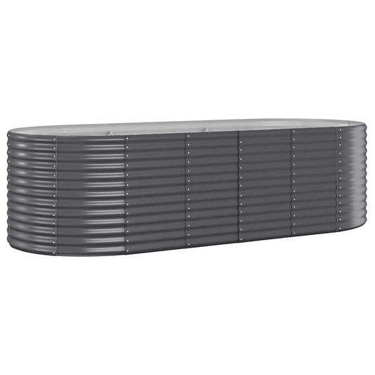 Jardinera Arriate Acero Galvanizado Antracita 249x100x68cm_0