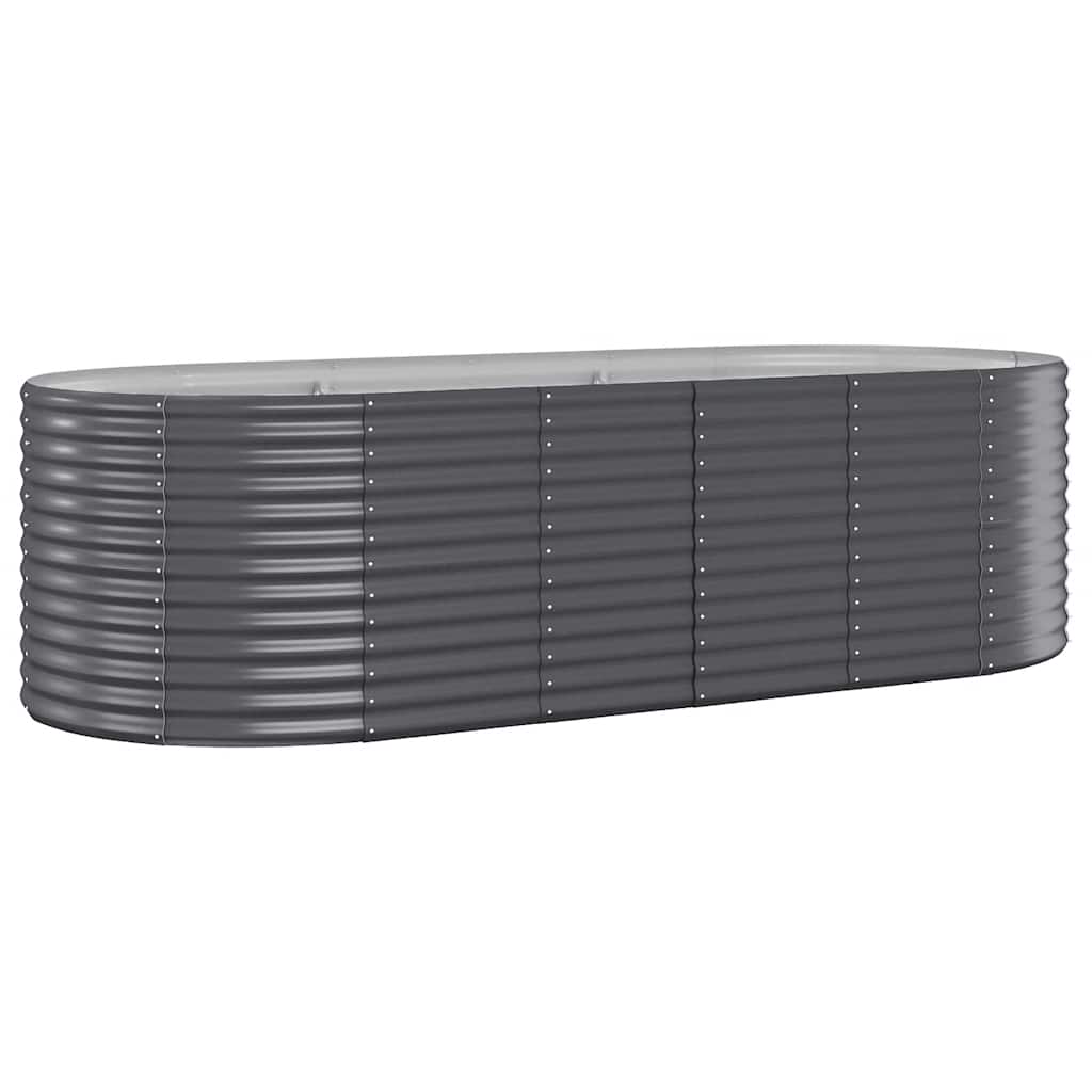 Jardinera Arriate Acero Galvanizado Antracita 249x100x68cm_0