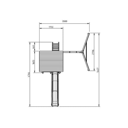 Parque Infantil Masgames Beach Hut Xl Con Columpio Individual._4