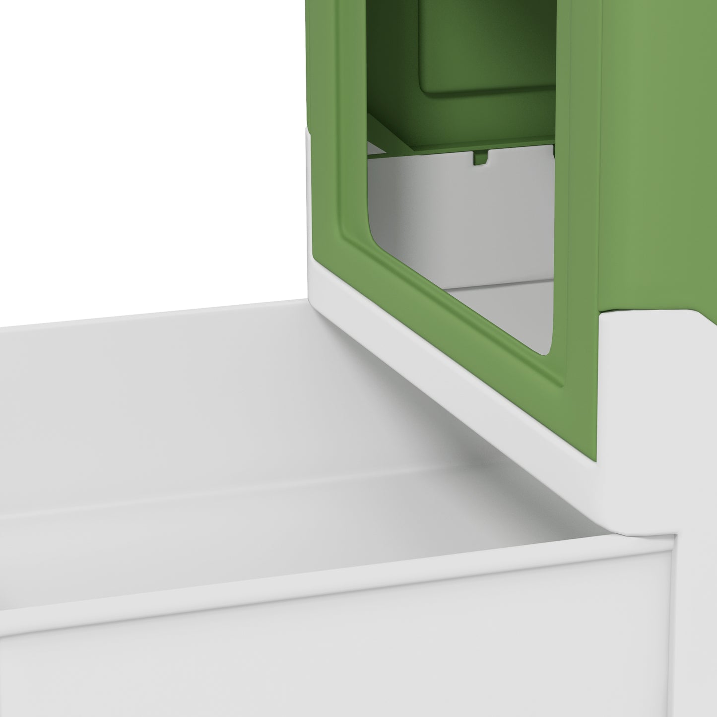 Pawhut Caja Arena Plegable Para Gatos Con Cubierta Desmontable 47,5x35,5x36,7 Cm_4