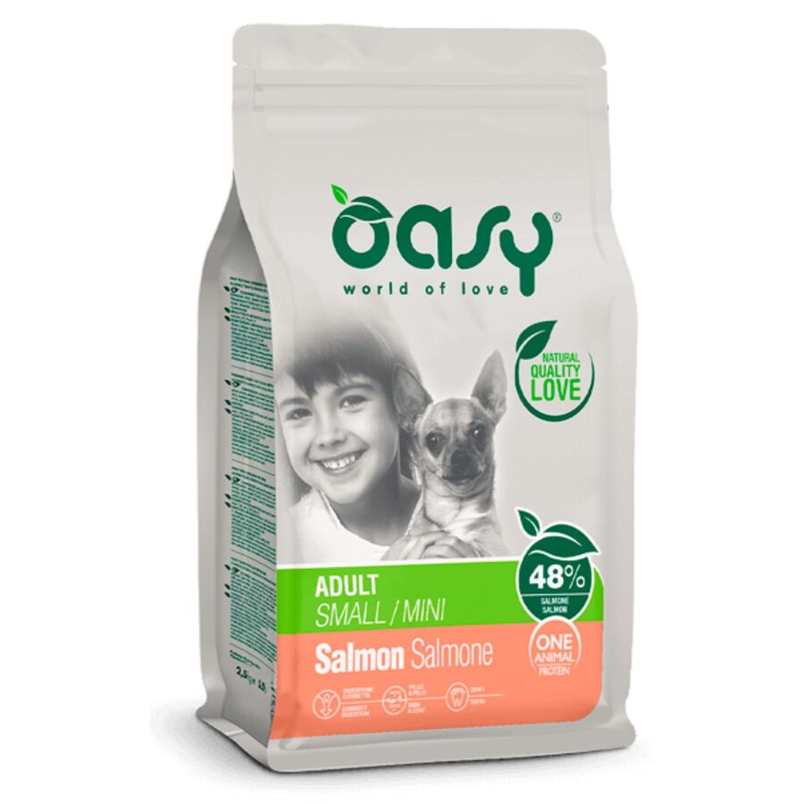 Pienso Oasy One Pro Para Perro Adulto Xs/s De Salmon 2.5kg_0