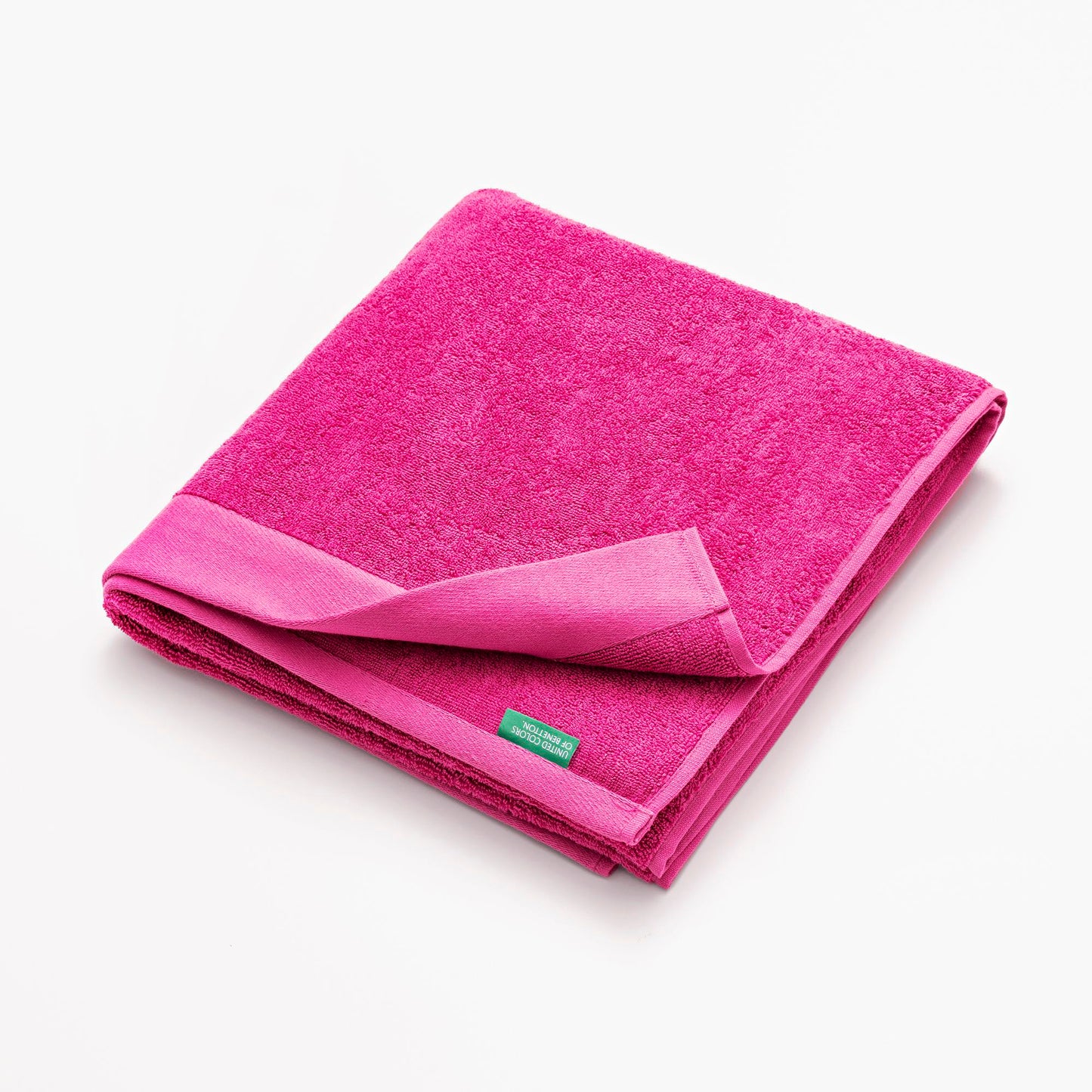Toalla 90x150 Algodón Orgánico 450gsm Fucsia Benetton_2
