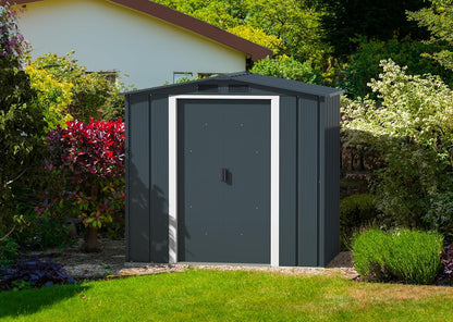 Duramax - Caseta Cobertizo Jardín - Eco Denia 6x4 - Metal - Gris Antracita_1