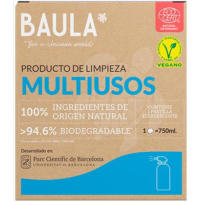 Limpiador Ecológico Multiusos formato pastilla Baula