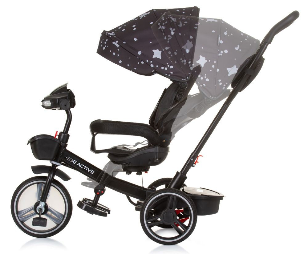 Triciclo Con Capota Y Mango Parental Be Active Obsidian_2