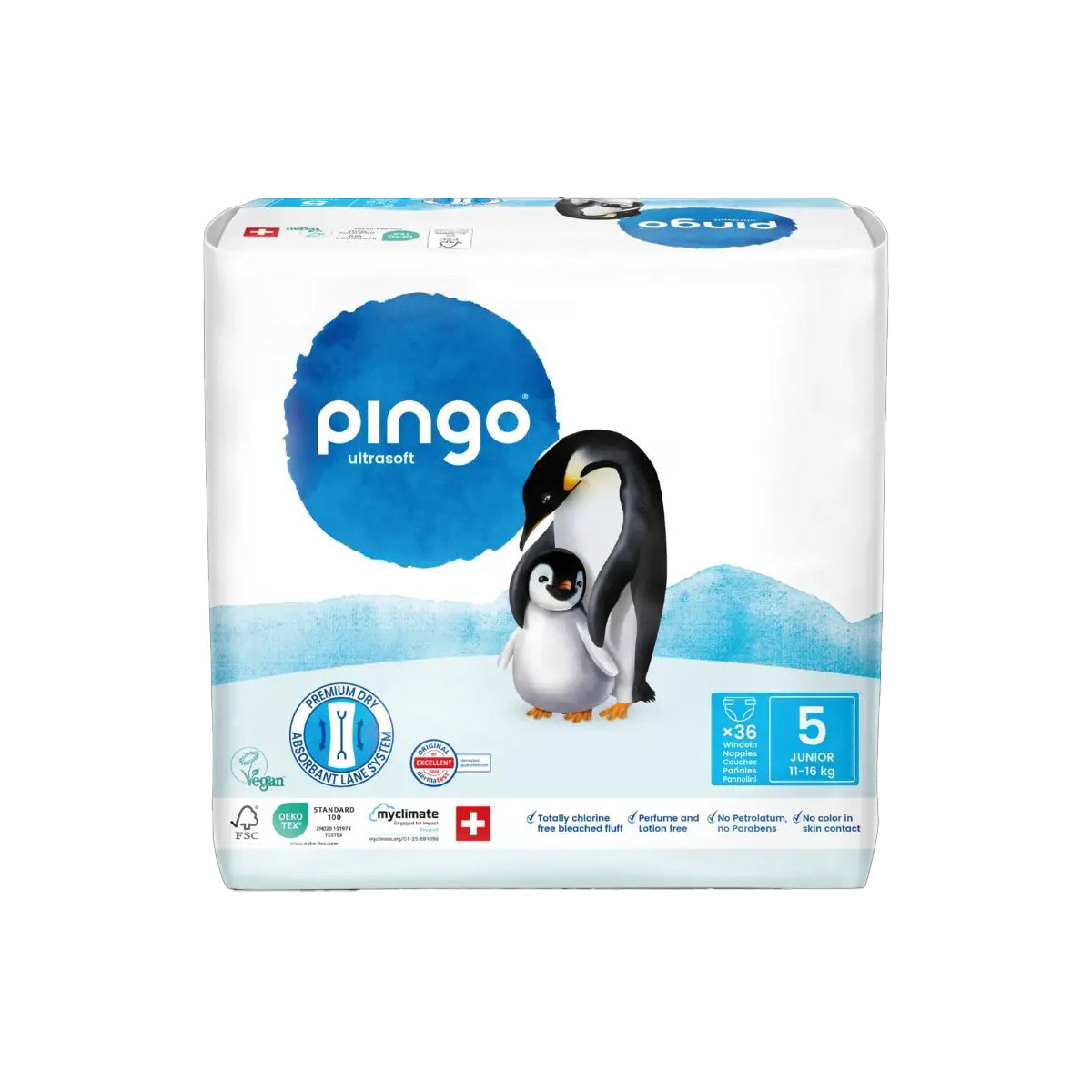 Pack Pañales T5 (11-16 kg) Pingo 288 Uds