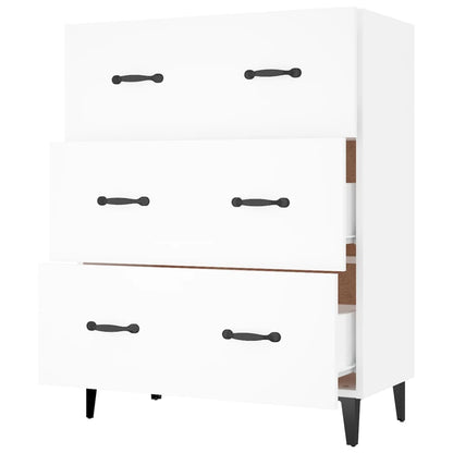 Aparador De Madera De Ingeniería Blanco 69,5x34x90 Cm / Vetonek_5