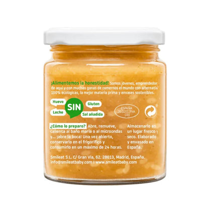 Pack 12x Tarrito Arroz con pavo y verduras Ecológico CA CHI TOS Smileat, 230g