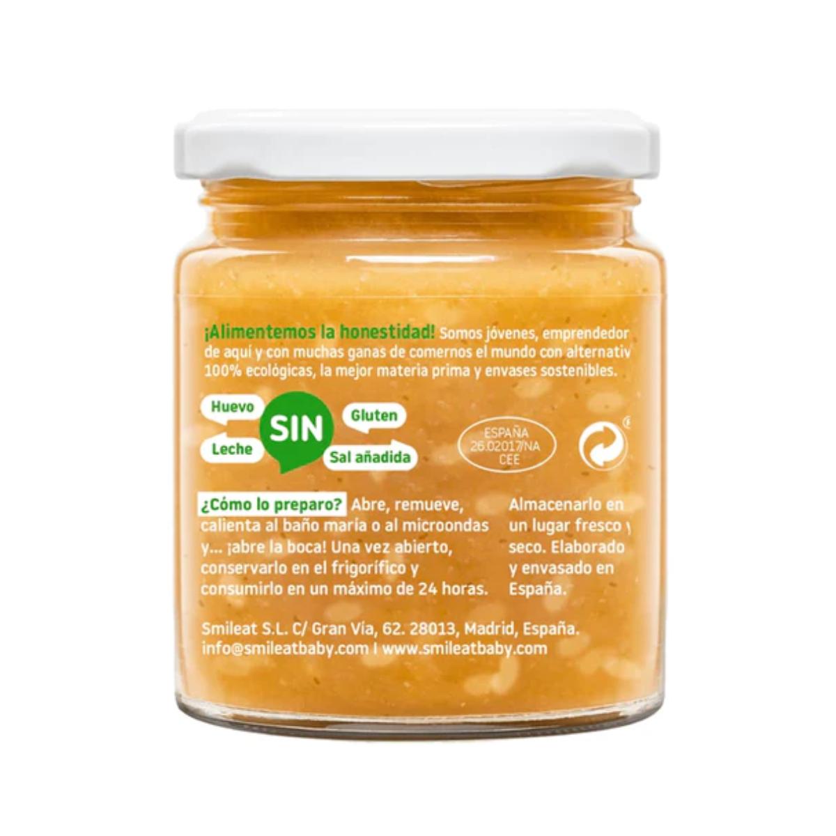 Tarrito Arroz con pavo y verduras Ecológico CA CHI TOS Smileat, 230g