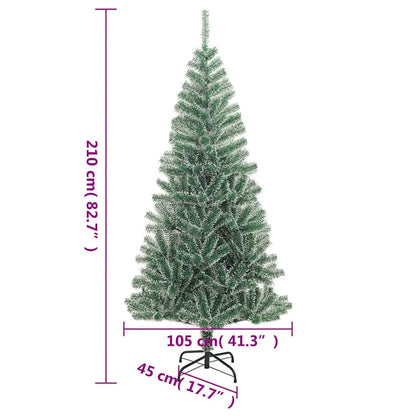 Vidaxl Árbol De Navidad Artificial Con 300 Led Bolas Y Nieve 210 Cm_2