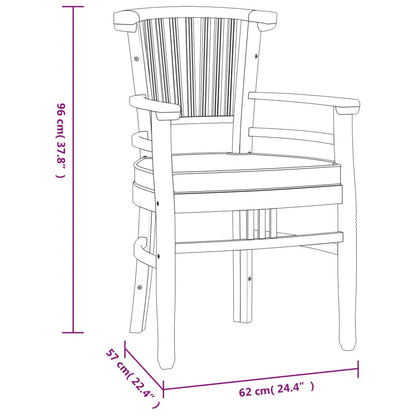 Vidaxl Juego De Comedor Para Jardín 5 Piezas Madera Maciza De Teca_2