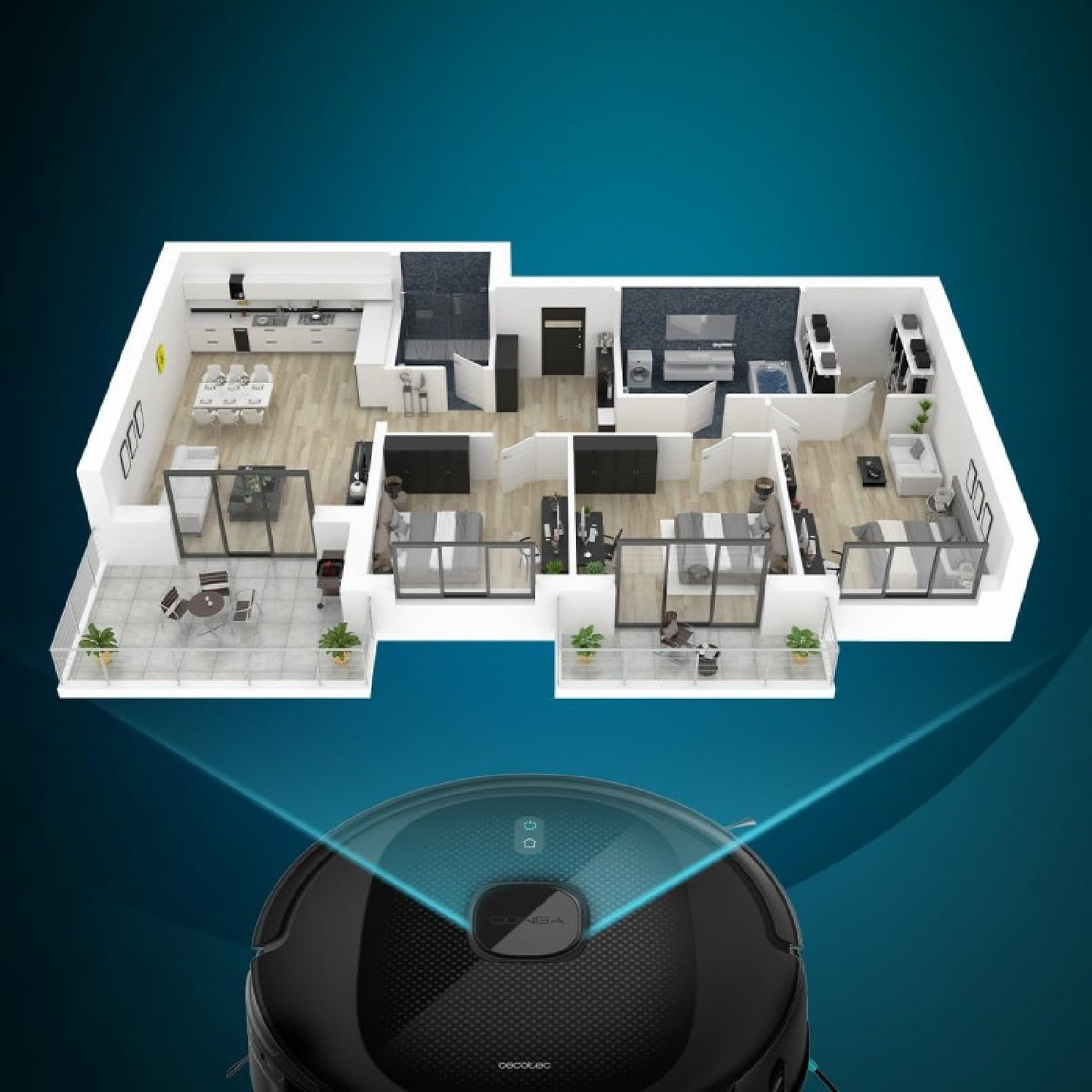 Cecotec Robot Aspirador Conga 7490 Immortal Home Genesis_1