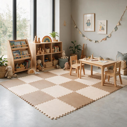 Tatami Kids Puzzle 32x32cm 10mm Caramelo - Bege 9un. (0.92m2)_3