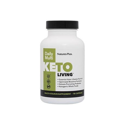 Keto living daily multi, Nature's plus 90 caps.
