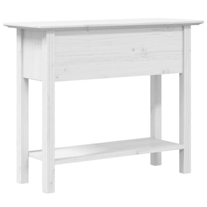 Mesa Consola Bodo Madera Maciza De Pino Blanco 91x35x74 Cm_4