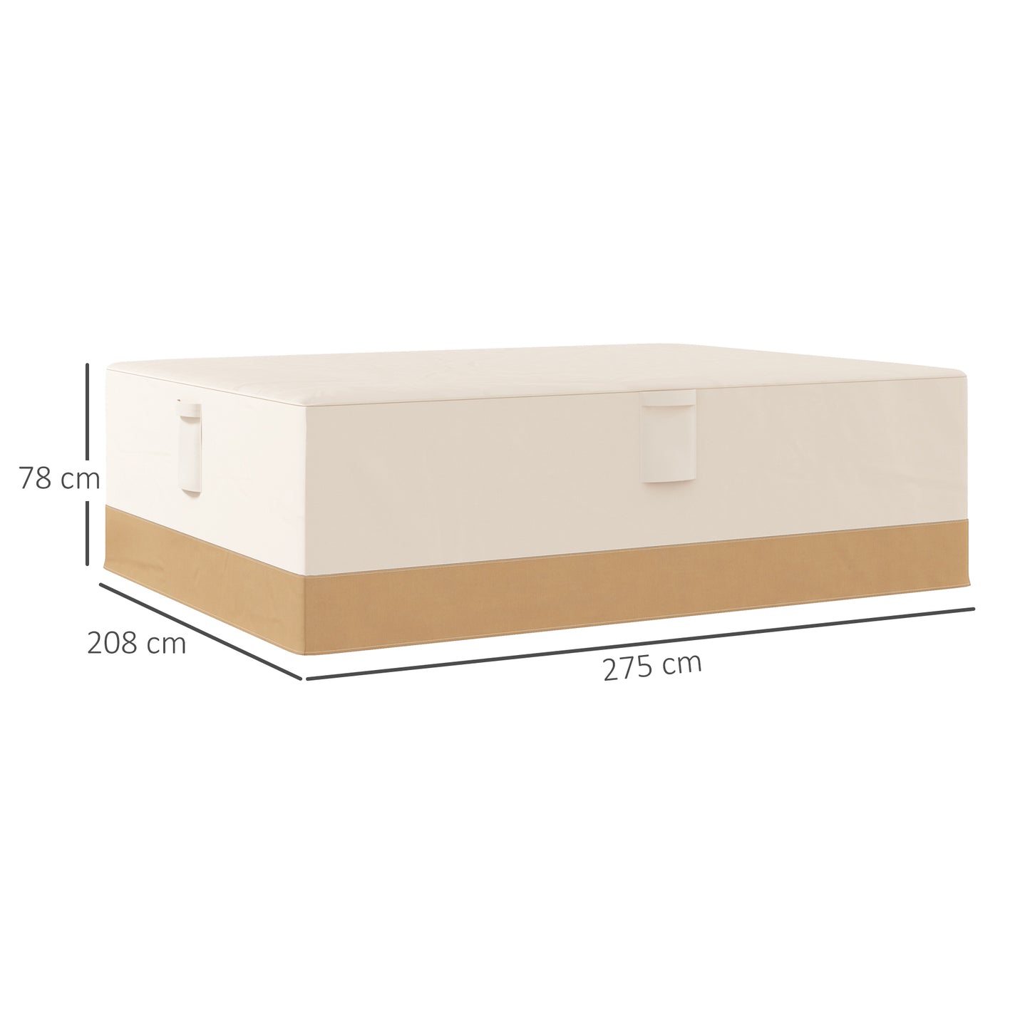 Outsunny Funda Protectora Para Muebles De Jardín Tela Oxford 600d Impermeable_2