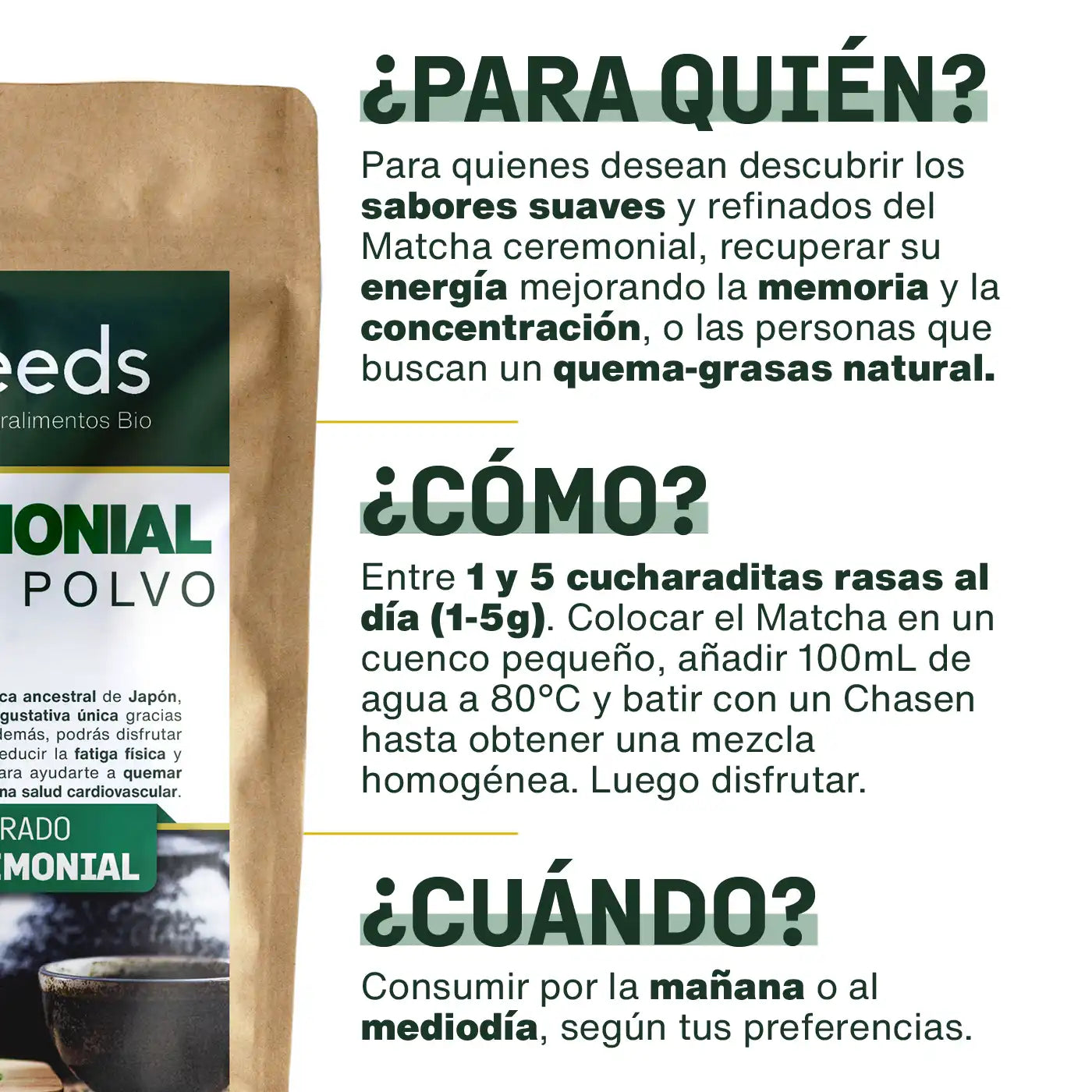 Té Matcha Ceremonial Japonés Bio 100g_1