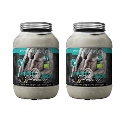 Pack 2x Energy Feelings Proteína Vegana ECO 80% Neutro, 1.5 kg