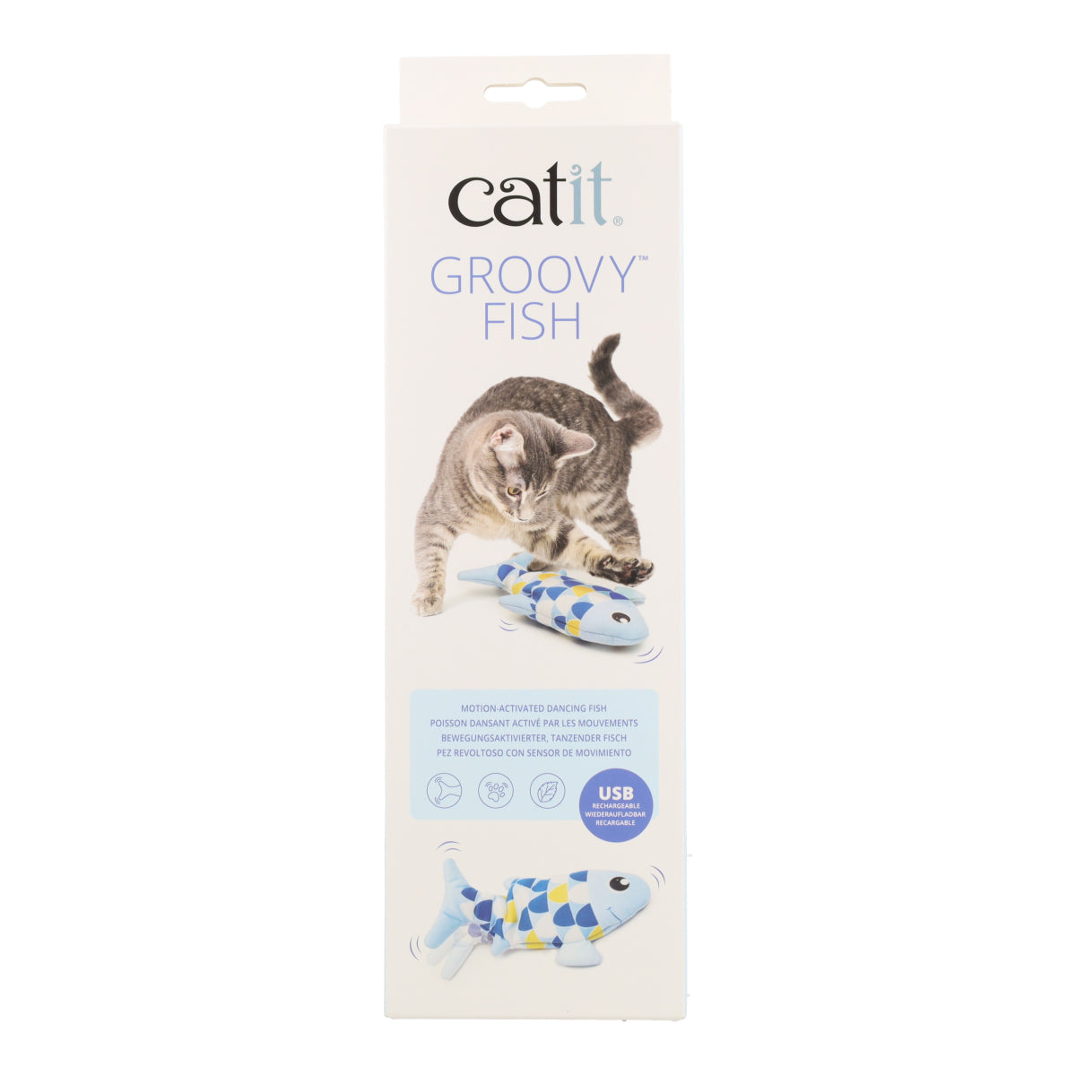 Juguete para gatos Groovy Pez azul Catit