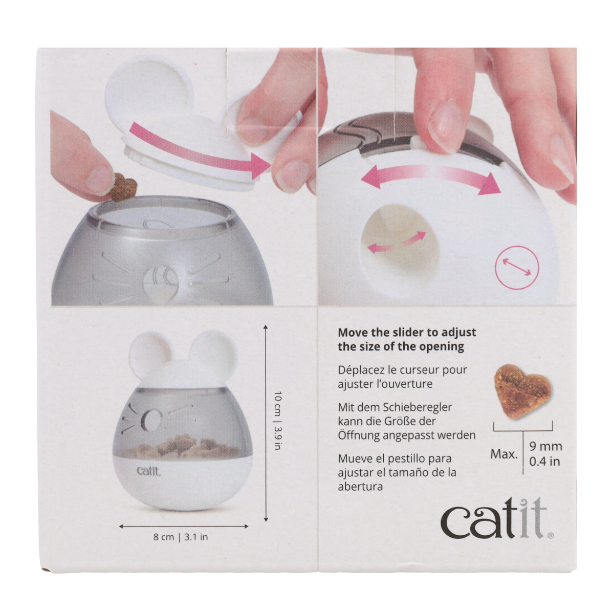 Dispensador de snacks para gatos PIXI Ratón Catit