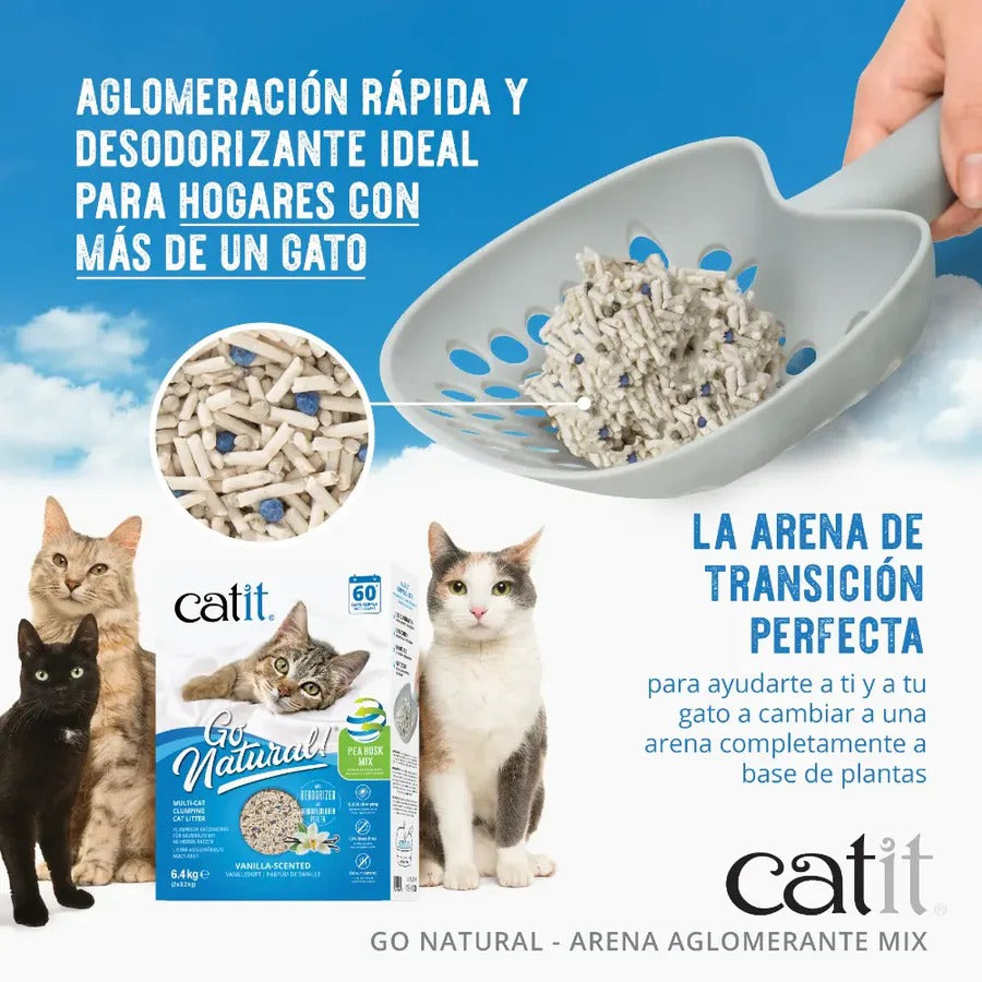 Arena Guisante Mix aroma Vainilla Go Natural! 6,4 kg Catit