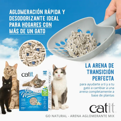 Arena Guisante Mix aroma Vainilla Go Natural! 6,4 kg Catit
