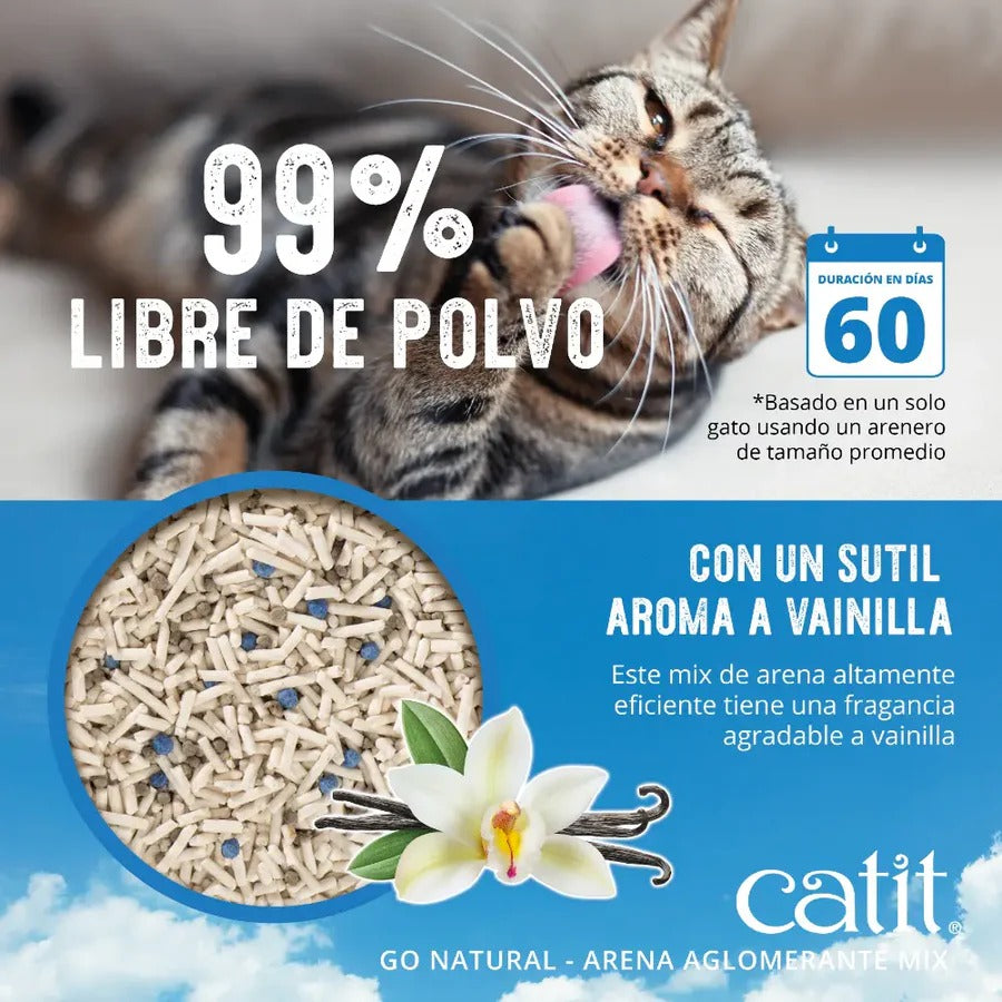 Arena Guisante Mix aroma Vainilla Go Natural! 6,4 kg Catit