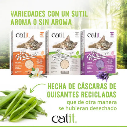 Arena Guisante aroma Vainilla Go Natural! 5,6 kg Catit