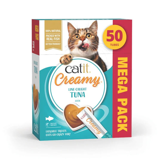 Snack líquido para gatos sabor atún Creamy 50 x 10 g Catit