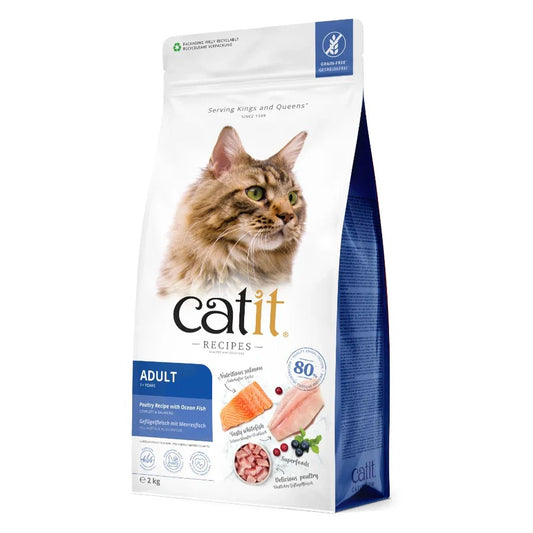 Pienso para gatos adultos con pescado de mar Recipes 2 kg Catit