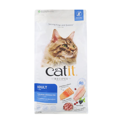 Pienso para gatos adultos con pescado de mar Recipes 2 kg Catit