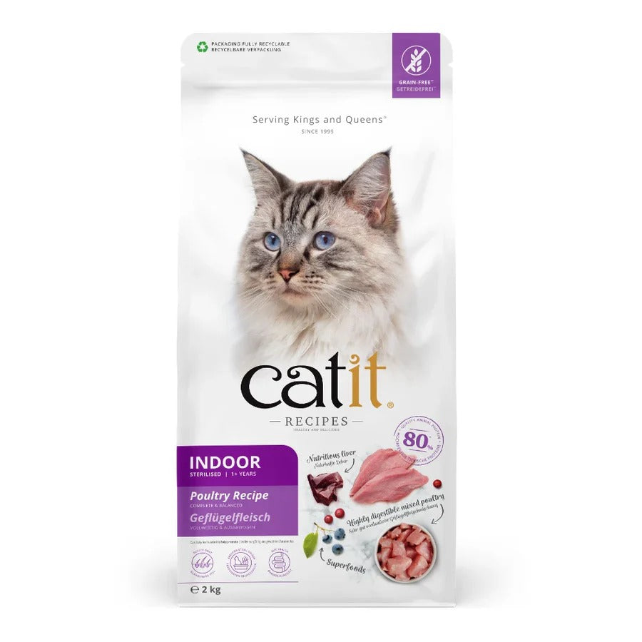 Pienso para gatos esterilizados con aves Recipes 2 kg Catit