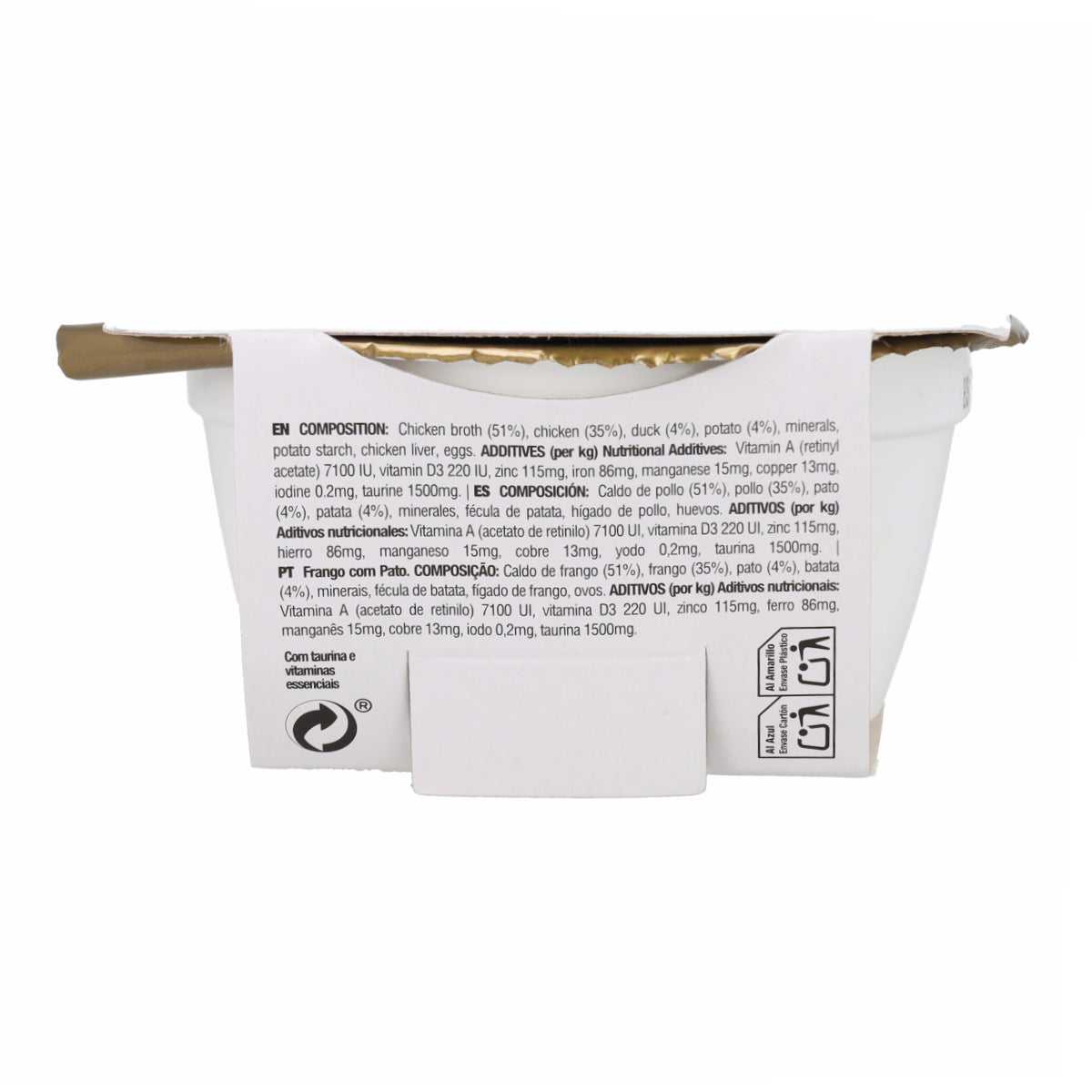 Comida húmeda para gatos Dinner pollo con pato Cuisine 75 g Catit
