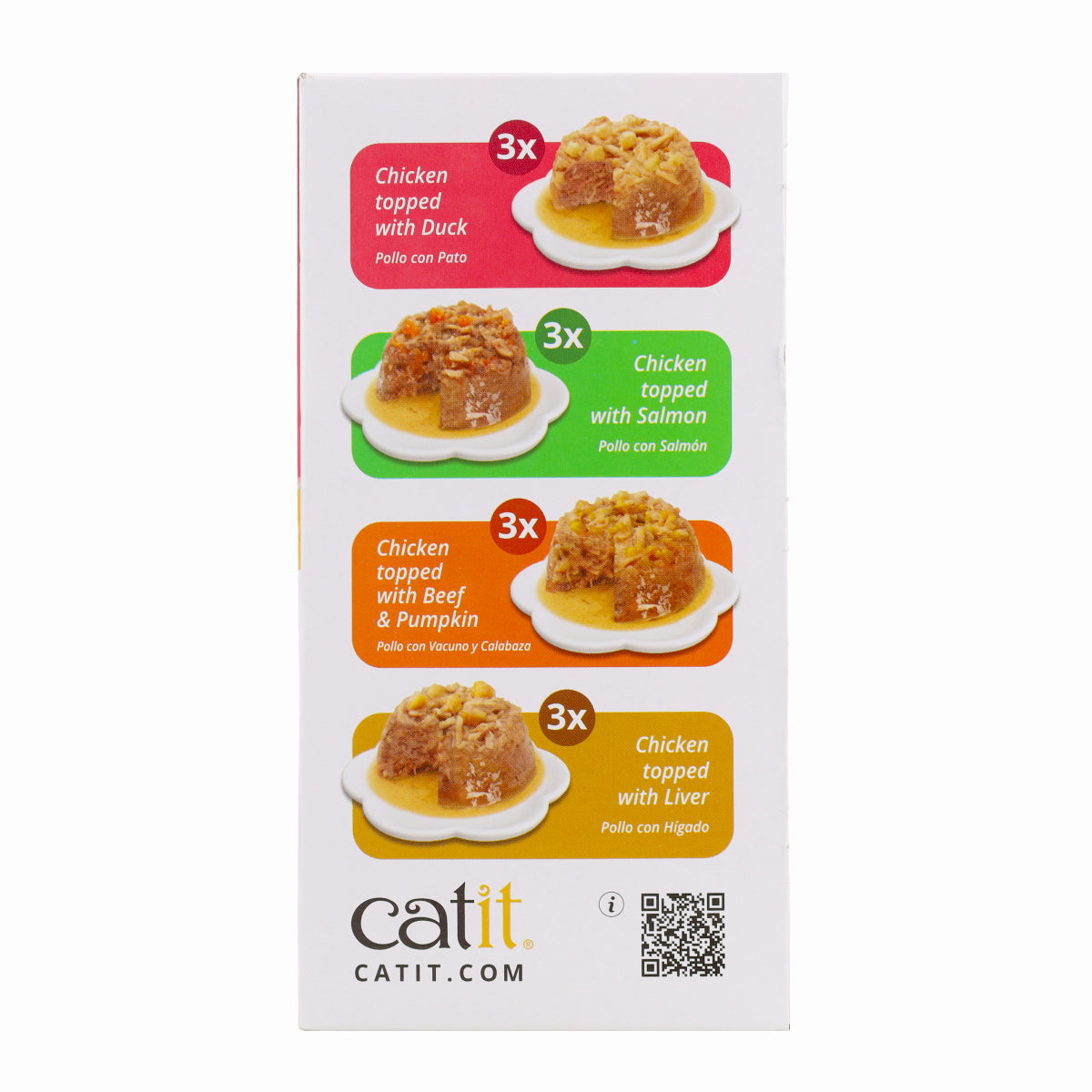 Comida húmeda para gatos Dinner pollo Pack Variado Cuisine 12 x 75 g Catit