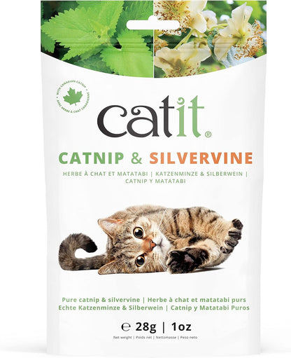 Mezcla de hierba gatera Catnip y matatabi en bolsa 28 g Catit