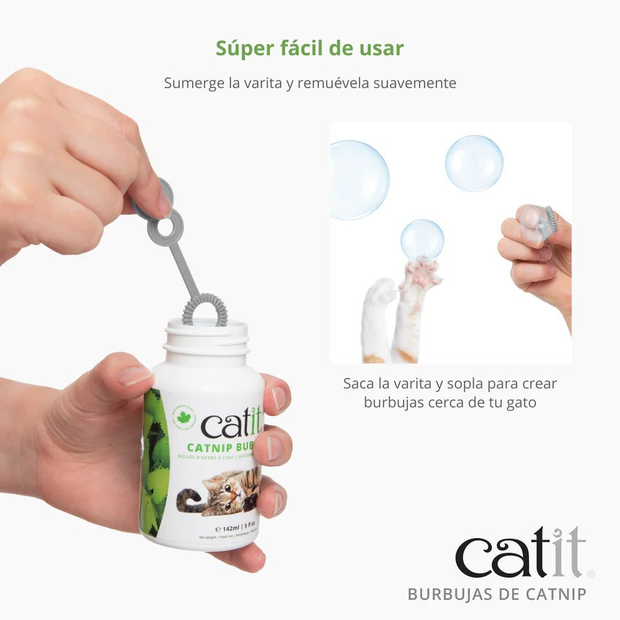 Burbujas con hierba gatera Catnip 142 ml Catit