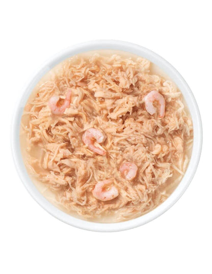 Comida húmeda para gatos Fillet pollo con gambas en caldo Cuisine 75 g Catit