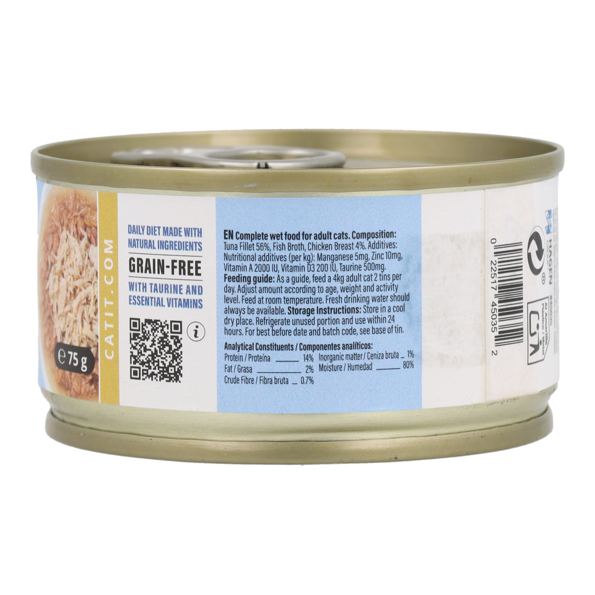 Comida húmeda para gatos Fillet atún con pollo Cuisine 75 g Catit