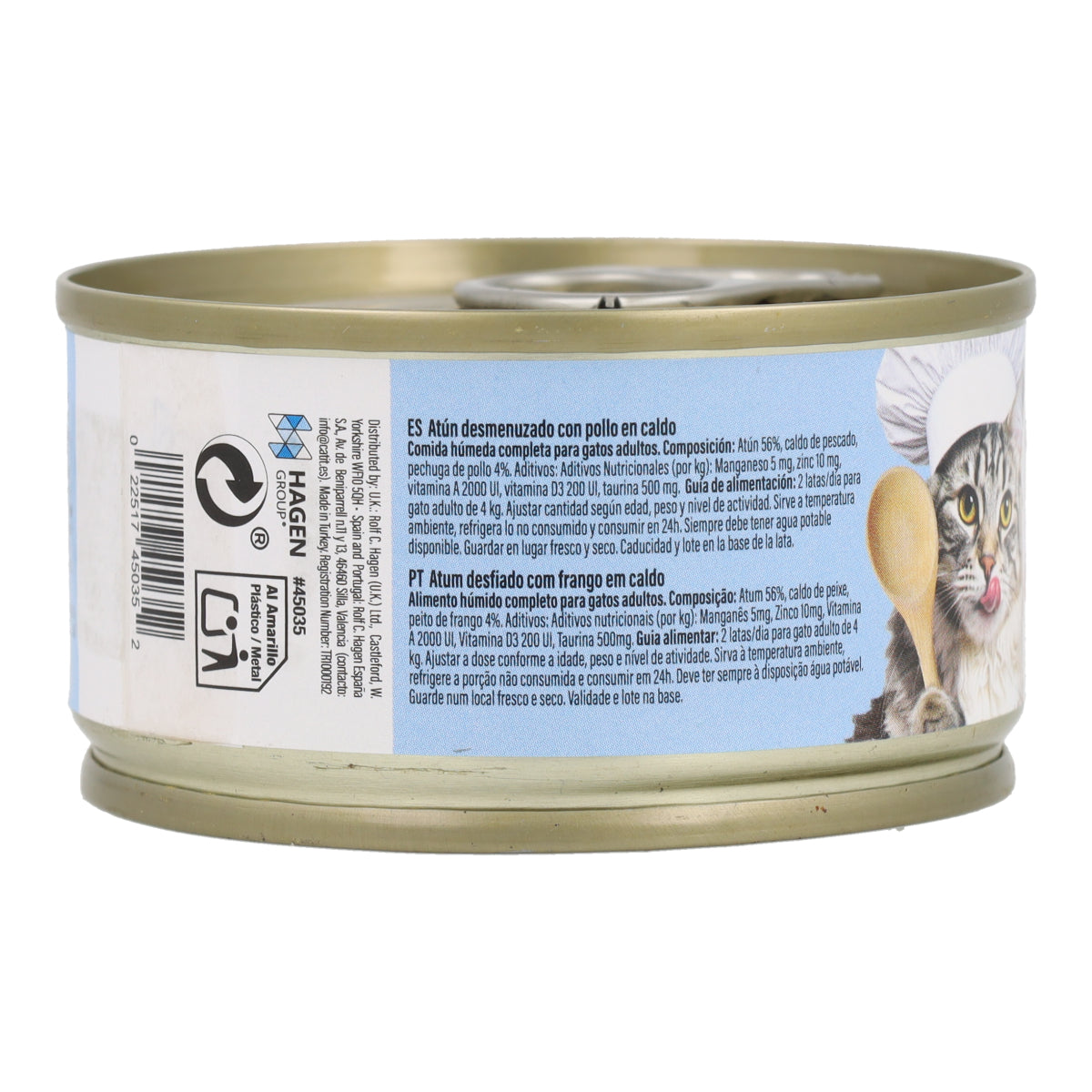 Comida húmeda para gatos Fillet atún con pollo Cuisine 75 g Catit