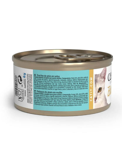 Comida húmeda para gatos Bites de atún Cuisine 75 g Catit