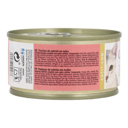 Comida húmeda para gatos Bites de salmón Cuisine 75 g Catit
